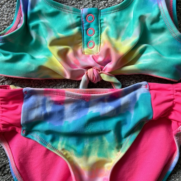 Rainbow tie-dye swim suit - Picture 2 of 3